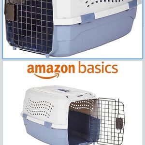 Blue and White Pet Carrier